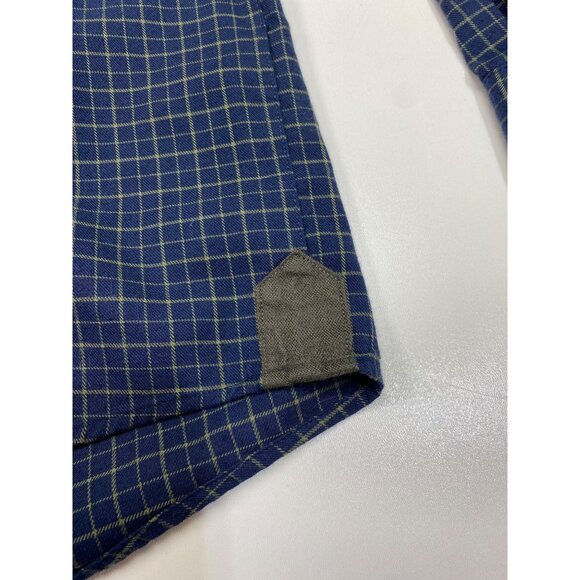 Ariat Mens Wrinkle-Free Plaid Shirt XS Blue Check 100% Cotton - Picture 4 of 12